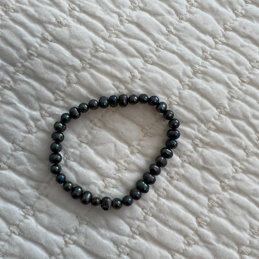 Real Black Pearl Bracelet